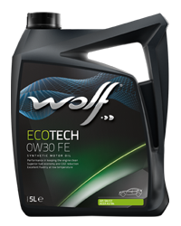 Масло моторное синтетическое - WOLF ECOTECH 0W30 FE, 5л (141055 / 8309403)